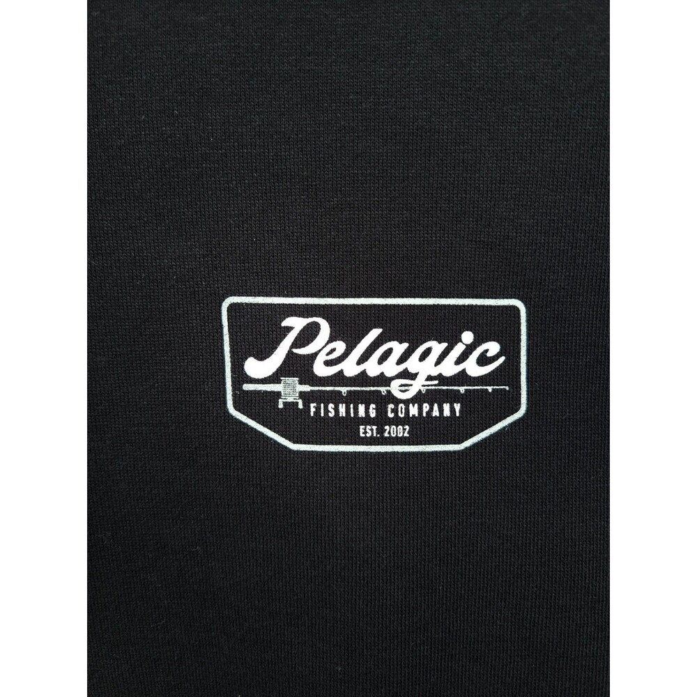 Pelagic Fleece Hoodie Fishing Black Mens XL - Picture 4 of 9